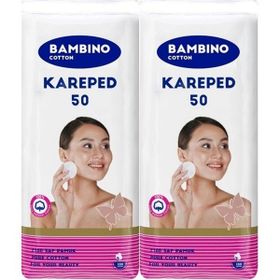 Bambino Cotton Kare 50x2 Adet Makyaj ve Bebek Temizleme Pamuğu