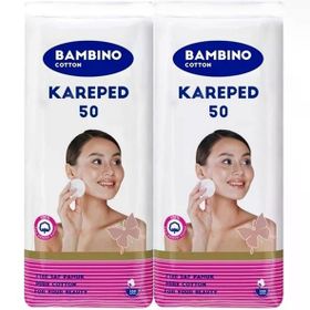 Bambino Cotton Kare 50x2 Adet Makyaj ve Bebek Temizleme Pamuğu