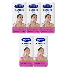 Bambino Cotton Kare 50x5 Adet Makyaj ve Bebek Temizleme Pamuğu