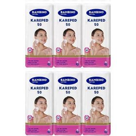 Bambino Cotton Kare 50x6 Adet Makyaj ve Bebek Temizleme Pamuğu