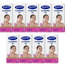 Bambino Cotton Kare 50x9 Adet Makyaj ve Bebek Temizleme Pamuğu