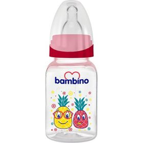 Bambino Düz Pp 150 ml Kırmızı Biberon