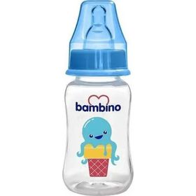 Bambino Düz PP 150 ml Mavi Biberon
