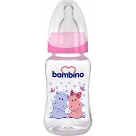 Bambino Düz PP 150 ml Pembe Biberon