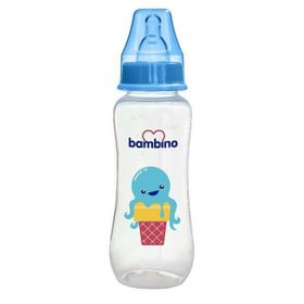 Bambino Kavramalı PP 250 ml Mavi Biberon