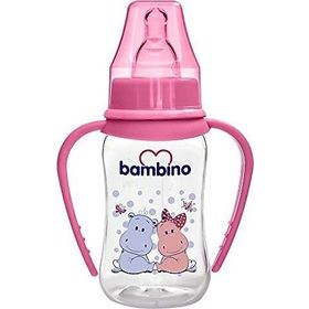 Bambino Kulplu PP 150 ml Pembe Biberon