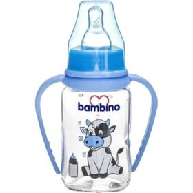 Bambino Mavi 125 ml Kulplu Cam Biberon