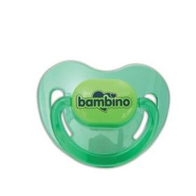 Bambino No: 1 Yeşil 0-6 Ay Silikon Damaklı Emzik