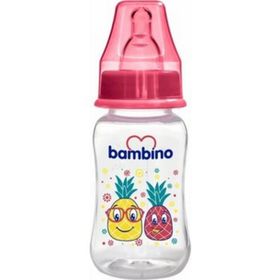 Bambino Oval Kavramalı PP 150 ml 0+ Ay Kırmızı Ananas Biberon