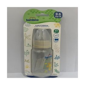 Bambino Oval Kavramalı PP 150 ml 0+ Ay Kırmızı Ananas Biberon
