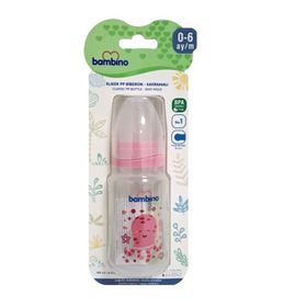 Bambino Oval Kavramalı Pp Pembe Ahtapot 150 ml Biberon