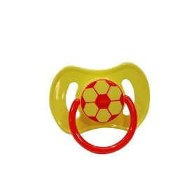 Bambino Silikon Damak Uçlu Futbol 6-18 Sarı Kırmızı Emzik