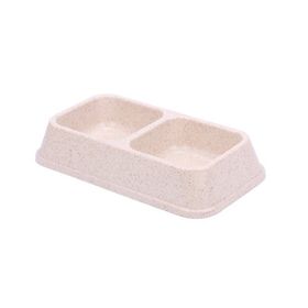 Bamboo Krem 670 ML İkili Mama ve Su Kabı BO-3027Z x 2