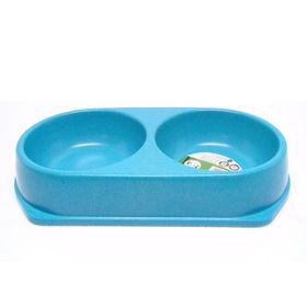 Bamboo Mavi 450 ML İkili Mama ve Su Kabı BO-3037Z x 2