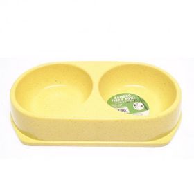 Bamboo Sarı 450 ML İkili Mama ve Su Kabı BO-3037Z x 2