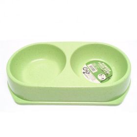 Bamboo Yeşil 250 ML İkili Mama ve Su Kabı BO-3099Z x 2