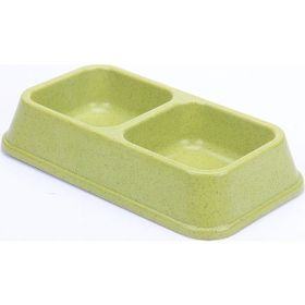 Bamboo Yeşil 670 ml Ikili Mama ve Su Kabı BO-3027Z x 2