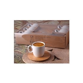 Bambu Yıldız Desen 6'lı Kahve Fincan Takımı