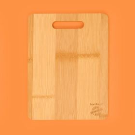 Bambum Açık Kahverengi Plank Küçük Kesme ve Steak Tahtası