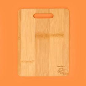 Bambum Açık Kahverengi Plank Küçük Kesme ve Steak Tahtası
