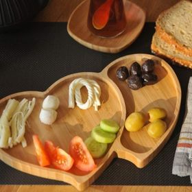 Bambum Amor 2 Bölmeli Kalp Tepsi
