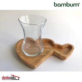 Bambum Amora Kalp Bardak Altlığı