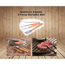 Bambum Assado 3 Parça Barbekü Seti