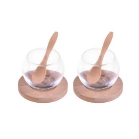 Bambum B1564 Rodica 6 Parça Bambu Altlıklı Cam Sosluk