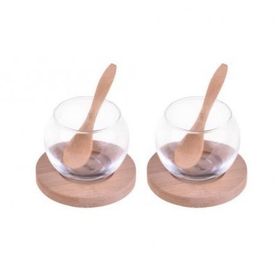 Bambum B1564 Rodica 6 Parça Bambu Altlıklı Cam Sosluk