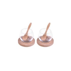 Bambum B1564 Rodica 6 Parça Bambu Altlıklı Cam Sosluk