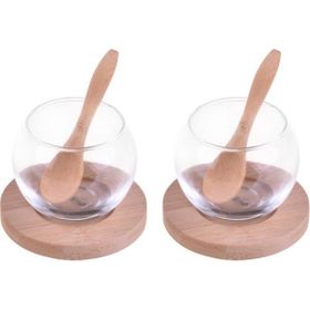 Bambum B1564 Rodica 6 Parça Bambu Altlıklı Cam Sosluk