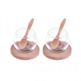 Bambum B1564 Rodica 6 Parça Bambu Altlıklı Cam Sosluk