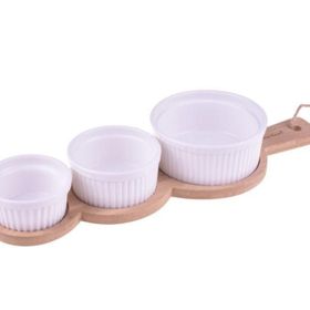 Bambum B1570 4 Parça Yedda Bambu Altlıklı Tadım Kasesi