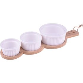 Bambum B1570 4 Parça Yedda Bambu Altlıklı Tadım Kasesi
