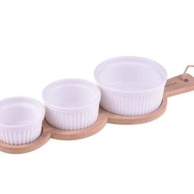 Bambum B1570 4 Parça Yedda Bambu Altlıklı Tadım Kasesi