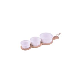 Bambum B1570 4 Parça Yedda Bambu Altlıklı Tadım Kasesi