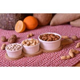Bambum B1570 4 Parça Yedda Bambu Altlıklı Tadım Kasesi
