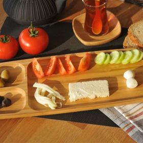 Bambum B2455 Flia Küçük 3 Bölmeli Servis Tabağı Kahvaltılık