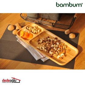Bambum B2456 Flia 3 Bölmeli Büyük Servis Tabağı Kahvaltılık