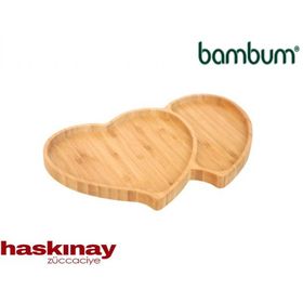 Bambum B2464 Amor İkili Kalp Tepsi Kahvaltılk