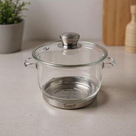 Bambum Baron Çelik İndüksiyon Tabanlı 1200 ml Cam Tencere