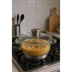 Bambum Baron Çelik İndüksiyon Tabanlı 1500 ml Cam Tencere
