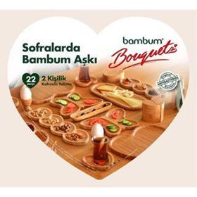 Bambum Bouquet 22 Parça 2 Kişilik Kahvaltı Seti