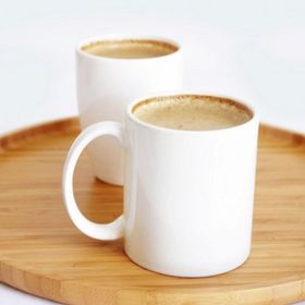 Bambum Cappuccino Daire Tepsi