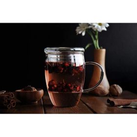 Bambum Denisse 400 ml Bej Süzgeçli Kupa