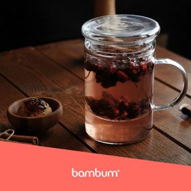 Bambum Elizze 400 ml Süzgeçli Kupa