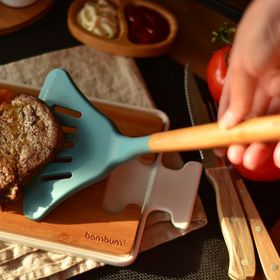 Bambum Gohan Süzgeçli Geniş Spatula