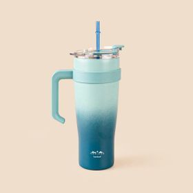 Bambum Horizon 1 lt Lacivert Pipetli Termos Bardak