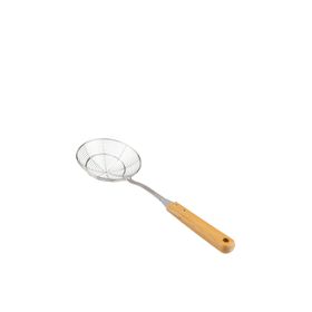 Bambum Ladle Bambu Saplı Tel 14 cm Kevgir