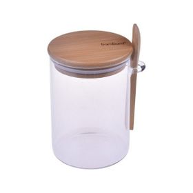 Bambum Lolla Kaşıklı Cam Şeffaf 12 cm Saklama Kabı